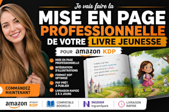 faire la mise en page professionnelle de votre livre jeunesse pour amazon KDP
