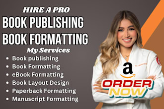 format and publish your amazon kdp book, book layout design, paperback formattin
