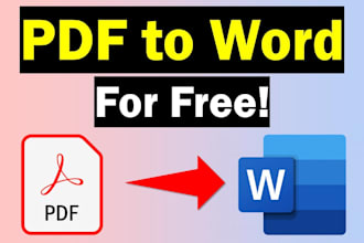 convert PDF to word or word to PDF