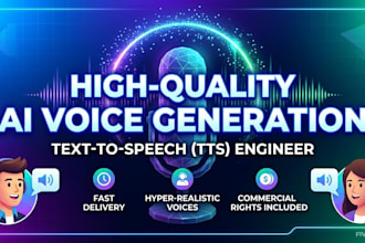 be your expert ai voice generator and text to speech engineer