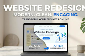 redesign your website into a modern, high converting and responsive site