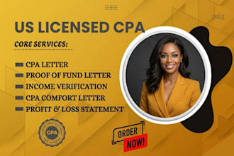 write CPA letter comfort letter income verification letter for mortgage