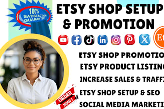 do etsy shop promotion etsy shop marketing sales etsy store creation