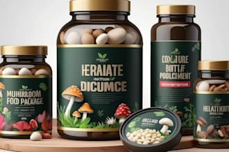 design supplement label design, vitamin bottle, fda nutrition packaging design