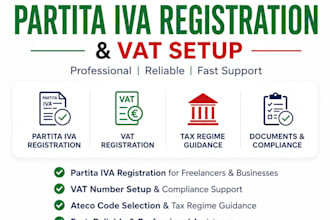 register italy partita iva, vat number and vat registration