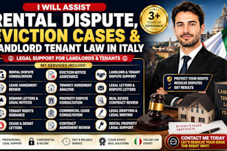 assist rental dispute eviction cases and landlord tenant law in italy