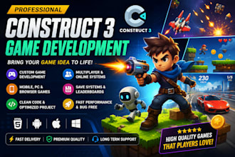 develop custom games in construct 3