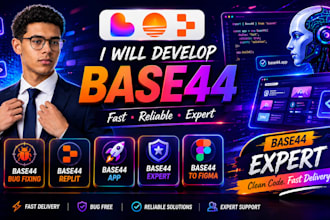 develop base44 bug fixing base44 replit base44 app base44 expert base44 to figma
