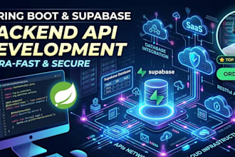 build spring boot apis with supabase database integration
