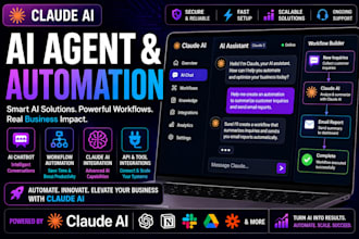 build claude ai chatbot agent and ai workflow automation integration