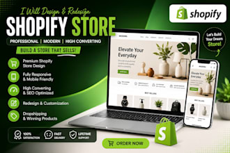 create a custom shopify ecommerce store with fast turnaround