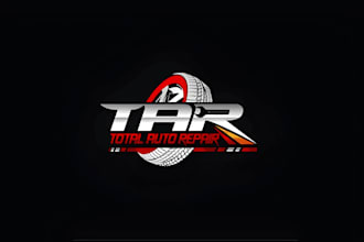 design minimalist automotive, auto service, repair, garage and auto tire logo