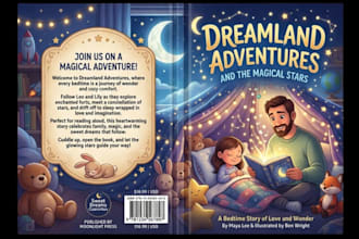 create captivating children story book illustrations, kids book art book design