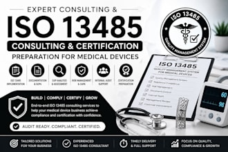 iso 13485 consulting and certification support for medical device companies