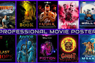 create a professional movie poster design, film poster