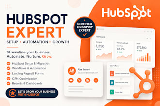 do hubspot CRM setup, automation and migration