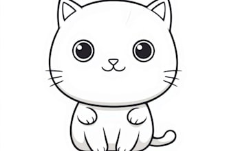 kids coloring pages for KDP with custom characters