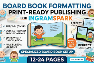 format your board book for ingramspark print ready publishing