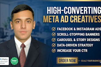 design high converting meta ad creatives for facebook and instagram ads