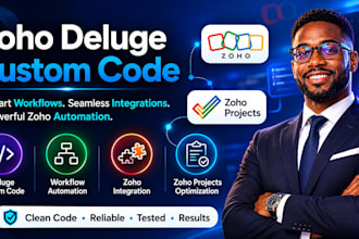 zoho deluge custom deluge code zoho project flows snippet workflow integration