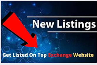 guarantee token listing,coin listing,on coinmarketcap, coingecko, exchange sites