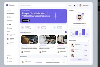 develop a custom student lms portal or cms web app