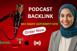 create high quality podcast backlinks for SEO and website authority