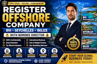 register offshore company in bvi seychelles or belize with nominee director