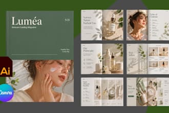 design retail b2b cosmetics wellness product catalog price list