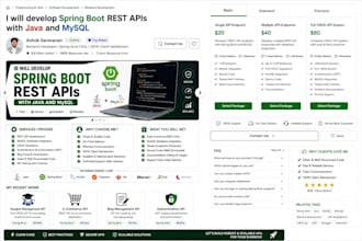 develop spring boot rest apis with java and mysql