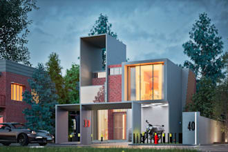 create 3d exterior rendering and visualization