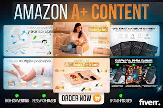 design amazon a plus content, ebc and listing images
