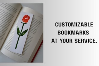 create custom printable bookmarks for books and gifts