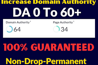 increase semrush domain authority score to 30 plus