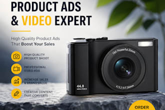 create a video ads for amazon products ali express  and dropshiping