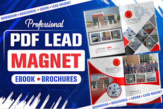 design professional PDF lead magnet, ebook, brochure and workbook