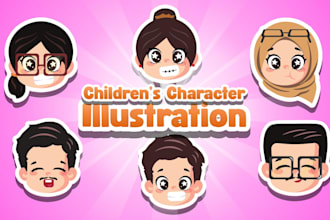 design children cute character illustration
