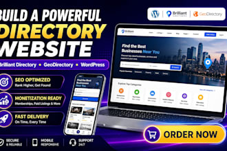 design geodirectory website, brilliant directory  wordpress directory website
