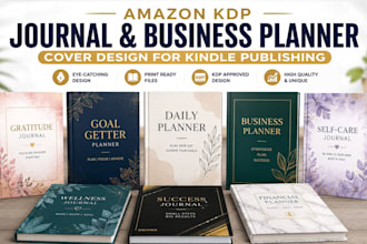 design aesthetic amazon kdp journal,business planner cover for kindle publishing