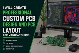 create professional custom pcb design and pcb layout for manufacturing