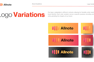 create brand identity kit with logo and brand guidelines