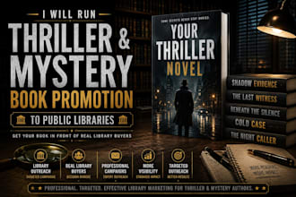 run mystery and thriller book promotion campaigns to public libraries