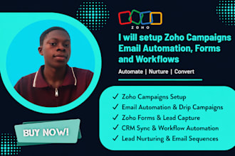 setup zoho campaigns email automation forms and workflows