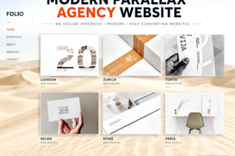 design a modern parallax agency website