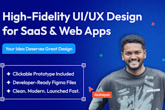 design a modern saas or web app uxui in figma
