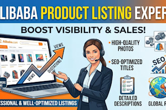 create SEO optimized alibaba product listings for your store