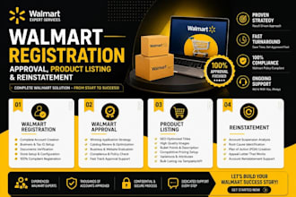create and approve walmart seller account and walmart store setup