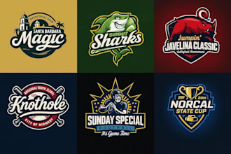 design sports logo for team, event, league, tournament, competition and other