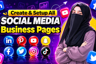 setup professional social media profiles for startups and brands