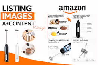 design amazon listing images and a plus content